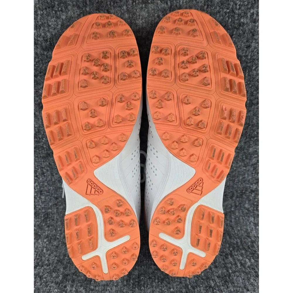 Adidas Adipure Sport Golf Shoes Women's‎ 10 White Orange Spikeless Resort DA9133